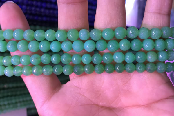 CAU372 15.5 inches 6mm round Australia chrysoprase beads