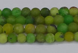 CAU410 15.5 inches 4mm round matte Australia chrysoprase beads