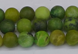 CAU412 15.5 inches 8mm round matte Australia chrysoprase beads