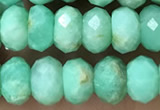 CAU488 15.5 inches 5*8mm faceted rondelle Australia chrysoprase beads