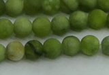 CAU511 15.5 inches 6mm round matte Chinese chrysoprase beads