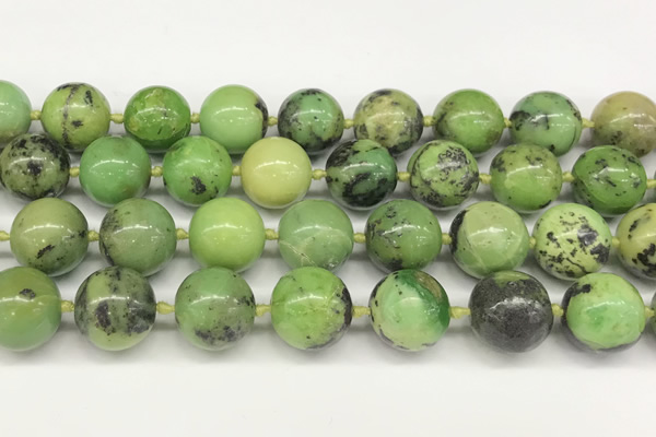 CAU543 15.5 inches 14mm round Australia chrysoprase gemstone beads