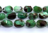 CAU559 15 inches 20*30mm - 23*33mm faceted nuggets Australia chrysoprase beads