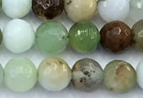 CAU560 15 inches 6mm faceted round Australia chrysoprase beads