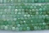 CAU566 15 inches 2mm faceted round Australia chrysoprase beads