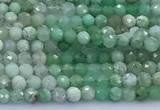 CAU567 15 inches 3mm faceted round Australia chrysoprase beads