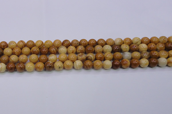 CAY04 15.5 inches 10mm round African yellow jasper beads wholesale