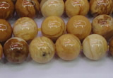 CAY05 15.5 inches 12mm round African yellow jasper beads wholesale