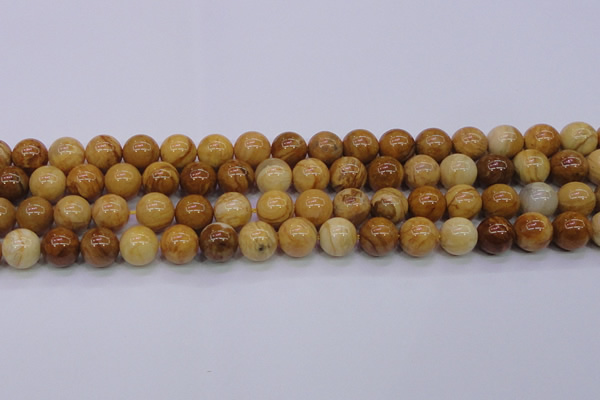 CAY06 15.5 inches 14mm round African yellow jasper beads wholesale