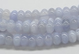 CBC04 15.5 inches 4*8mm rondelle  blue chalcedony beads wholesale