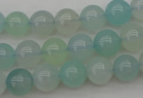 CBC203 15.5 inches 10mm round ocean blue chalcedony beads