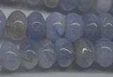 CBC21 15.5 inches 6*10mm rondelle blue chalcedony beads wholesale