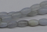 CBC23 15.5 inches 4*7mm rice blue chalcedony beads wholesale