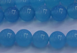 CBC252 15.5 inches 8mm A grade round ocean blue chalcedony beads