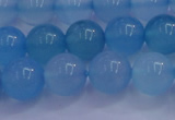 CBC254 15.5 inches 12mm A grade round ocean blue chalcedony beads