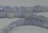 CBC26 15.5 inches 6*8mm nuggets blue chalcedony beads wholesale