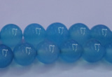 CBC262 15.5 inches 8mm AA grade round ocean blue chalcedony beads