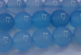 CBC263 15.5 inches 10mm AA grade round ocean blue chalcedony beads