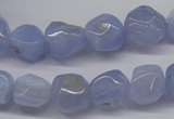 CBC30 15.5 inches 12*13mm nuggets blue chalcedony beads