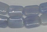 CBC40 15.5 inches 13*18mm rectangle blue chalcedony beads wholesale