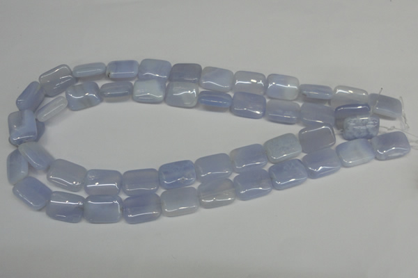 CBC40 15.5 inches 13*18mm rectangle blue chalcedony beads wholesale