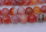 CBC402 15.5 inches 8mm A grade round orange chalcedony beads