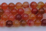 CBC410 15.5 inches 4mm AA grade round orange chalcedony beads