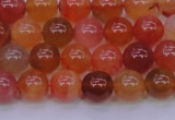 CBC412 15.5 inches 8mm AA grade round orange chalcedony beads