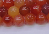 CBC415 15.5 inches 14mm AA grade round orange chalcedony beads