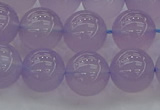 CBC433 15.5 inches 12mm round purple chalcedony beads wholesale