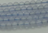 CBC450 15.5 inches 4mm round blue chalcedony beads wholesale