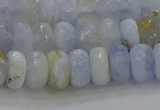 CBC465 15.5 inches 5*8mm faceted rondelle blue chalcedony beads