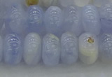 CBC472 15.5 inches 6*10mm rondelle blue chalcedony beads