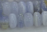 CBC473 15.5 inches 7*12mm rondelle blue chalcedony beads