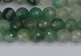 CBC700 15.5 inches 4mm faceted round African green chalcedony beads