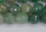 CBC702 15.5 inches 8mm faceted round African green chalcedony beads