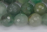 CBC704 15.5 inches 12mm faceted round African green chalcedony beads