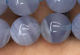 CBC723 15.5 inches 12mm round blue chalcedony gemstone beads