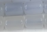 CBC830 15.5 inches 10*14mm tube blue chalcedony gemstone beads