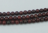 CBD10 15.5 inches 4mm round brecciated jasper gemstone beads