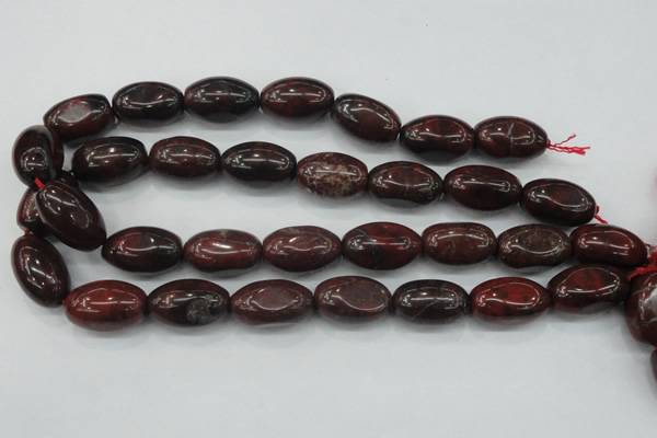 CBD11 15.5 inches 15*25mm rice brecciated jasper gemstone beads