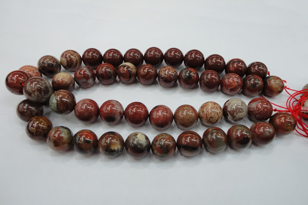 CBD24 15.5 inches 17mm round brecciated jasper gemstone beads