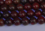 CBD351 15.5 inches 6mm round poppy jasper beads wholesale