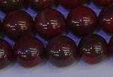 CBD355 15.5 inches 14mm round poppy jasper beads wholesale