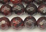 CBD391 15 inches 8mm faceted round brecciated jasper beads