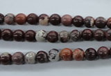 CBD60 15.5 inches 6mm round brecciated jasper gemstone beads