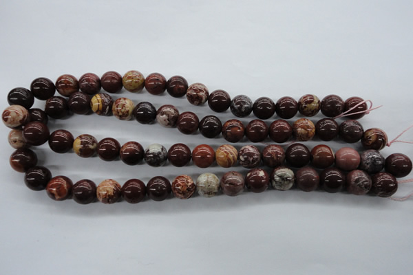 CBD63 15.5 inches 12mm round brecciated jasper gemstone beads