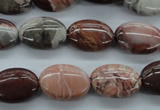 CBD72 15.5 inches 13*18mm oval brecciated jasper gemstone beads