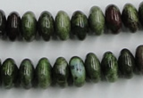 CBG05 15.5 inches 6*12mm rondelle bronze green gemstone beads