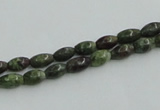 CBG06 15.5 inches 4*6mm rice bronze green gemstone beads wholesale